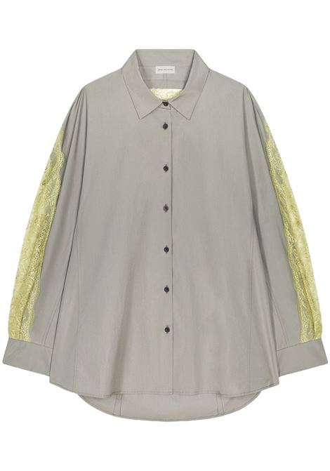 Camicia in cotone in grigio Dries van noten - donna